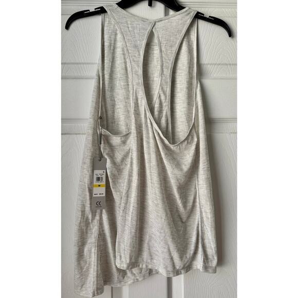 Calvin Klein Performance Tank Top Grey Medium Crossover Back - Picture 3 of 8